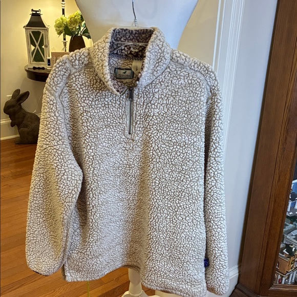 Properly Tied Other - Men's Cream Properly Tied Sherpa 1/4 Zip Pintail Pullover